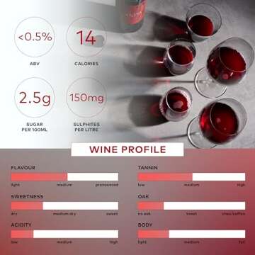 Thomson & Scott Noughty Rouge, Non-Alcoholic Red Wine from South Africa, Dealcoholized, Vegan-Friendly, 14/100ml Calories, 750 ml