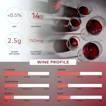 Thomson & Scott Noughty Rouge, Non-Alcoholic Red Wine from South Africa, Dealcoholized, Vegan-Friendly, 14/100ml Calories, 750 ml