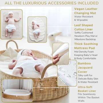 Bebe Bask Premium Baby Changing Basket for Luxurious Nursery