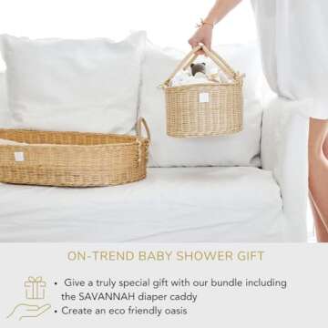 Bebe Bask Premium Baby Changing Basket for Luxurious Nursery