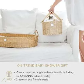 Bebe Bask Premium Baby Changing Basket for Luxurious Nursery