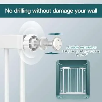 COSEND Extra Wide Baby Gate for Kids and Pets