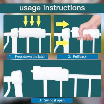 COSEND Extra Wide Baby Gate for Kids and Pets
