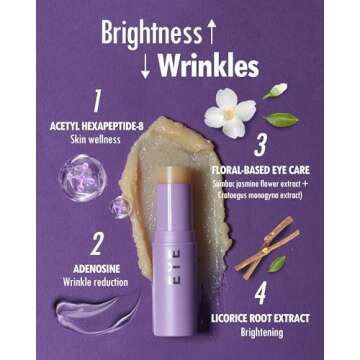 KAHI BALM SERIES - Eye Balm Stick & Moisture Balm | Under Eye Brightener & Glow Balm | Hydrating Eye Stick & Multi-Purpose Eye Cream Korean Dark Circles & Fine Lines (0.32 oz)