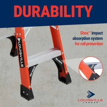 Louisville 6-Foot Fiberglass Ladder for Safety & Durability