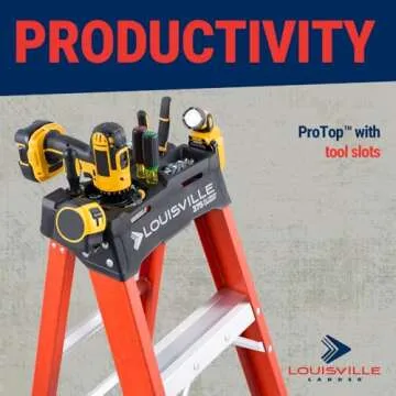 Louisville 6-Foot Fiberglass Ladder for Safety & Durability