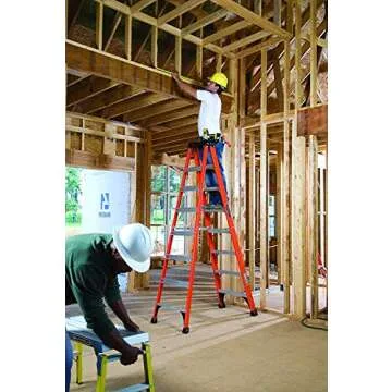 Louisville 6-Foot Fiberglass Ladder for Safety & Durability