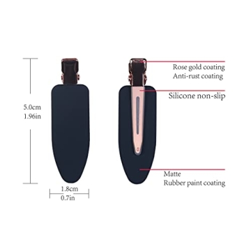 Minihope No-Crease Hair Clips - 12 Piece Set for Easy Styling