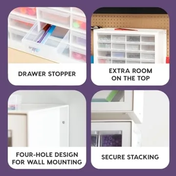 IRIS USA 24 Drawer Organizer for Crafts and Tools - Ultimate Storage Solution