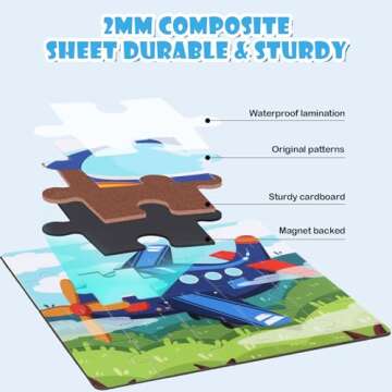 Magnetic Puzzles for Kids - Fun Travel Toy Ages 3-5