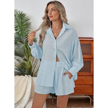 Fixmatti Summer Women’s Casual Two Piece Outfit Set