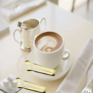 Elegant 6PCS Mini Sugar Tongs for Serving Delightful Treats