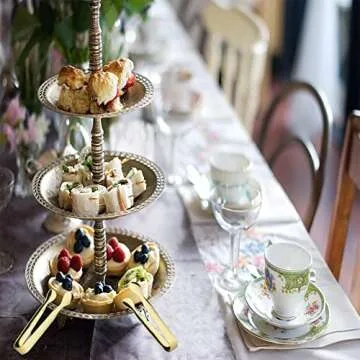 Elegant 6PCS Mini Sugar Tongs for Serving Delightful Treats