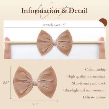 YanJie Hairband, 4pcs Handmade Halloween Baby Girl Headbands, Soft Nylon Stretchy Headband with Printed Pumpkin Spider for Newborn Toddler Infant Purple, Orange, Black