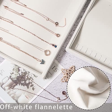 Elegant Velvet Necklace Organizer Trays for Jewelry Storage