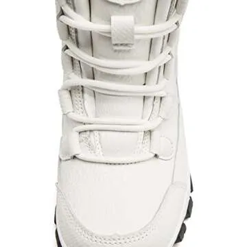 HOBIBEAR Women's Winter Snow Boots Waterproof Lightweight Warm Faux Fur Lined Mid-Calf Booties（White Size 8 Women