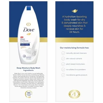Dove Deep Moisture Body Wash for All Skin – 22 Oz Pack