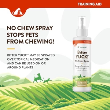 NaturVet Bitter Yuck No Chew Spray for All Pets - 8oz