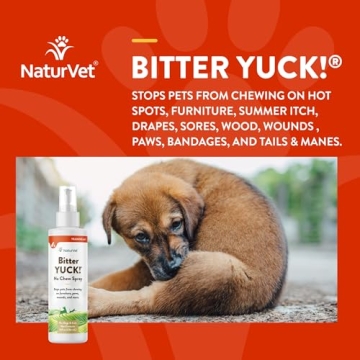 NaturVet Bitter Yuck No Chew Spray for All Pets - 8oz