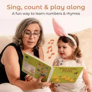 Cali's Books Five Little Ducks Interactive Musical Book for Toddlers