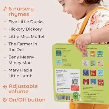 Cali's Books Five Little Ducks Interactive Musical Book for Toddlers