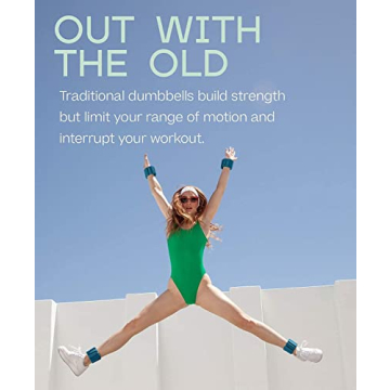 Bala Bangles - Set of 2 (2lb Each) | Adjustable Wearable Wrist & Ankle Weights | Yoga, Dance, Barre, Pilates, Cardio, Aerobics, Walking | Blush Pink