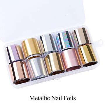 Macute Gold Nail Foils - Holographic Effect for Nails