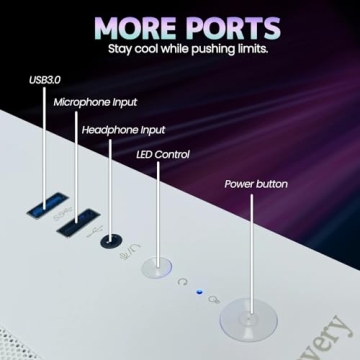 Suevery Pre Built PC Ryzen 5 5500, 16GB RAM & 512GB SSD