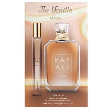 Huda Kayali Beauty The Vanilla Duo Limited Edition Gift Set: Vanilla | 28 Eau De Parfum Full Size (1...