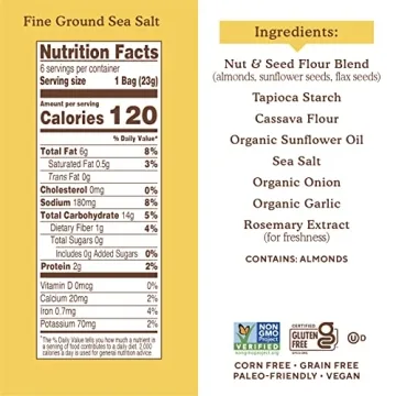 Simple Mills Almond Flour Crackers - Gluten Free Snack Packs