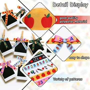 Back to School Grosgrain Ribbon Set for Creative Crafts