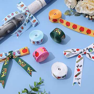 Back to School Grosgrain Ribbon Set for Creative Crafts