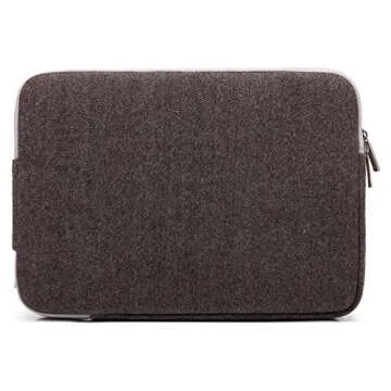 KAYOND Herringbone Woollen Water-Resistant for 13-13.3 Inch Laptop Sleeve Case Bag (13-13.3 Inches, Brown)