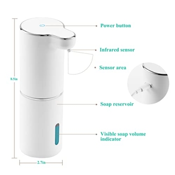 LAOPAO Touchless Soap Dispenser - Rechargeable Foam Design