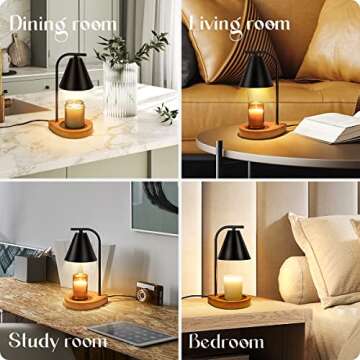 Aimoptg Candle Warmer with Dimmer and Timer Function