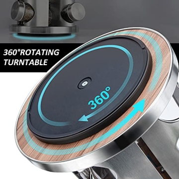 dasaka Rotating Spice Rack Organizer with Jars(20Pcs), Seasoning Organizer for Cabinet, Kitchen Spice Racks for Countertop, Revolving Stainless Steel Spice Organizer