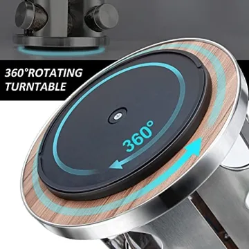 dasaka Rotating Spice Rack Organizer with Jars(20Pcs), Seasoning Organizer for Cabinet, Kitchen Spice Racks for Countertop, Revolving Stainless Steel Spice Organizer