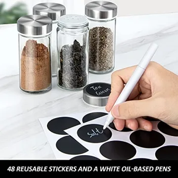 dasaka Rotating Spice Rack Organizer with Jars(20Pcs), Seasoning Organizer for Cabinet, Kitchen Spice Racks for Countertop, Revolving Stainless Steel Spice Organizer