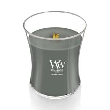 WoodWick Candle: Evening Bonfire - Premium Soy Wax