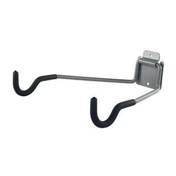 Stalwart Bike Wall Mount with EVA Foam Padded Hooks - Space-Saving Rack for All Bikes