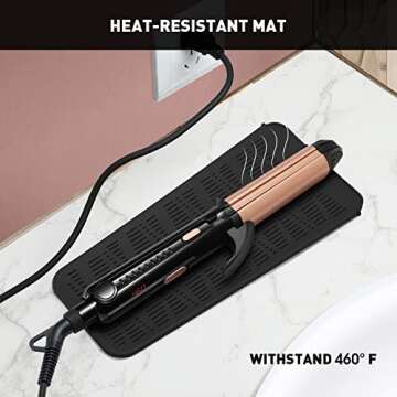 ZAXOP Silicone Heat Resistant Mat for Hot Hair Tools