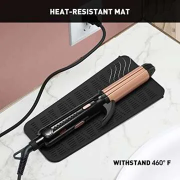 ZAXOP Silicone Heat Resistant Mat for Hot Hair Tools