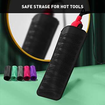 ZAXOP Silicone Heat Resistant Mat for Hot Hair Tools