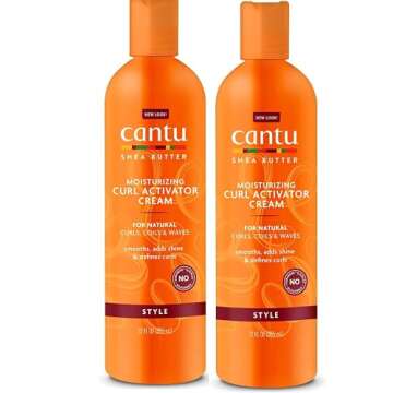 Cantu Shea Butter Moisturizing Curl Activator Cream (2 Pack of 12 Oz.)