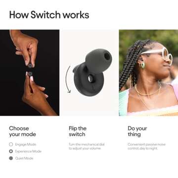 Loop Switch Multi-Mode Noise-Reducing Earplugs