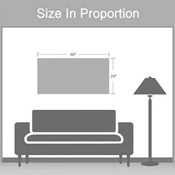 Large Abstract Landscape Canvas Painting: Rustic Hand-painted Texturing Gold Foils Brushstroke Gray Artwork Golden Framed Wall Art for Office (48" W x 24" H,Multi-Sized)