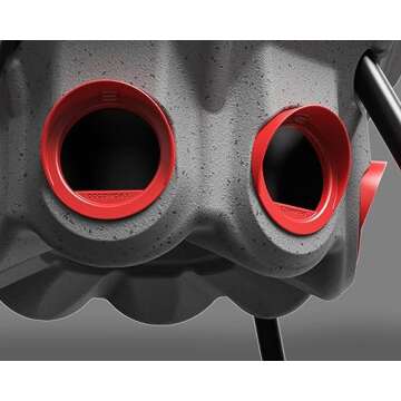 CoopWorx Poultry Feeder - 80 lb Capacity - Adjustable Height - UV Stable - Weather Resistant - 8 Fee...