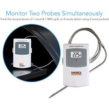 Maverick M Remote Smoker Thermometer [ET-73] - Perfect for Grilling