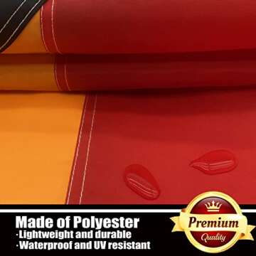 Progress Pride Rainbow Flag 3x5 Outdoor-210D Sewn Stripes LGBTQ Gay Lesbian Bisexual Transgender All...