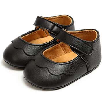 LAFEGEN Baby Girls Mary Jane Flats - First Walker Shoes